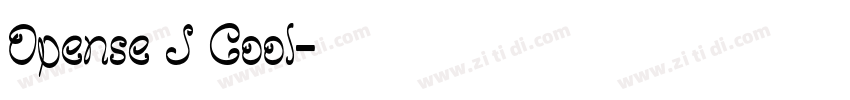 Opense J Cool字体转换